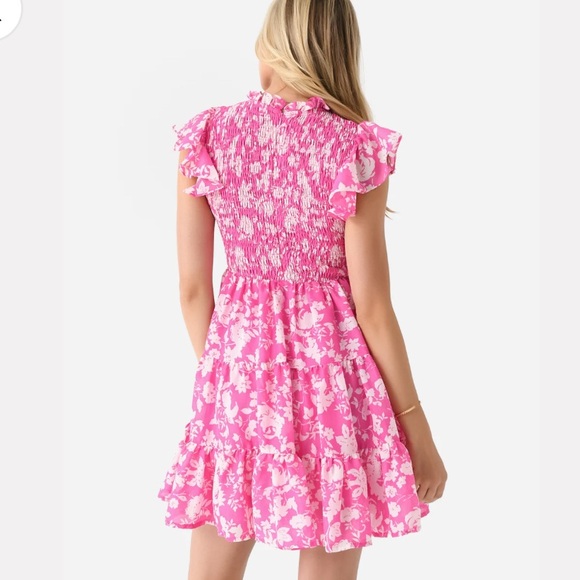 J Marie Ella Smock Ruffle Tiered Mini Dress - Picture 7 of 7